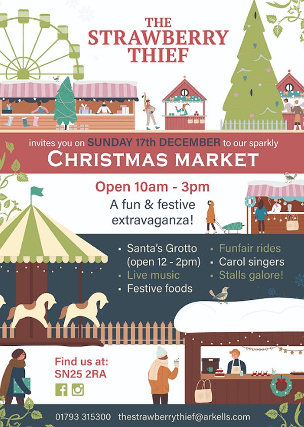 Christmas market at The Strawberry Thief, Swindon